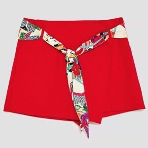 Zara Short With Contrans Belt